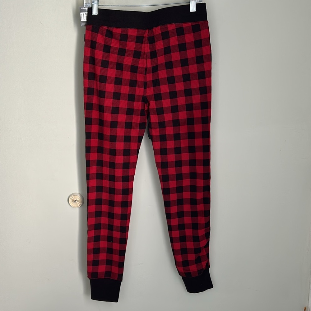Eddie Bauer Scarlet and Black Plaid Sleep Pants - Picture 2 of 8